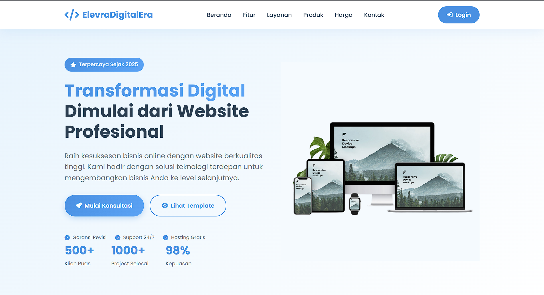 Elevra Digital Era Website